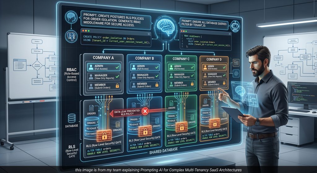 Prompting AI for Complex Multi-Tenancy SaaS Architectures
