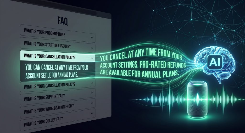 Structuring Landing Page FAQs for Voice Assistant Retrieval Structuring Landing Page FAQs for Voice Assistant Retrieval